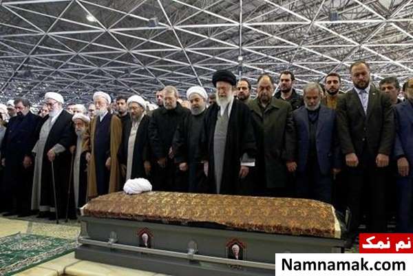 نماز میت آیت الله هاشمی رفسنجانی توسط رهبر انقلاب و حضور مسئولین نظام