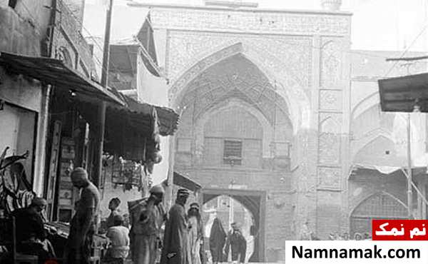 عکس قدیمی مربوط به سال 1320 شمسی از ورودی حرم امام حسین علیه السلام