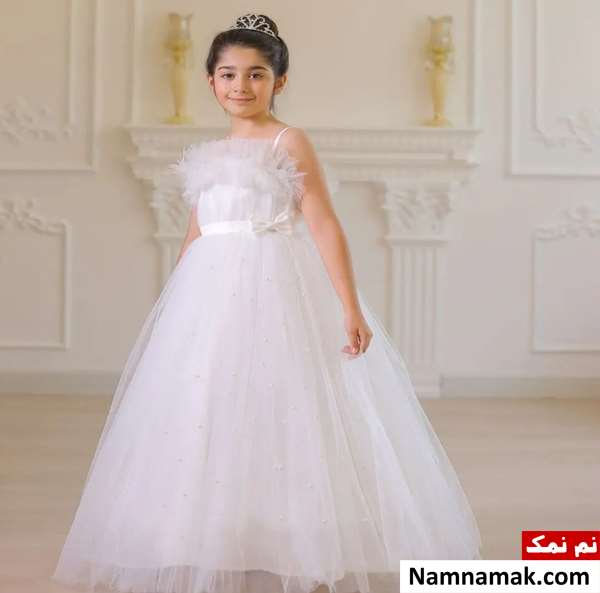 مدل لباس عروس بچگانه شیک و جدید