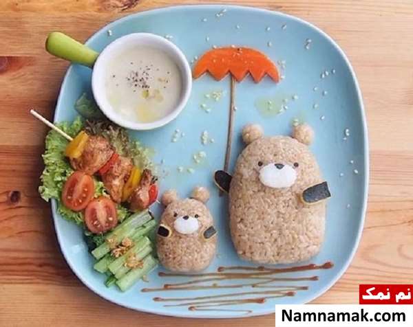 ایده های تزیین بشقاب غذای کودک دخترانه و پسرانه
