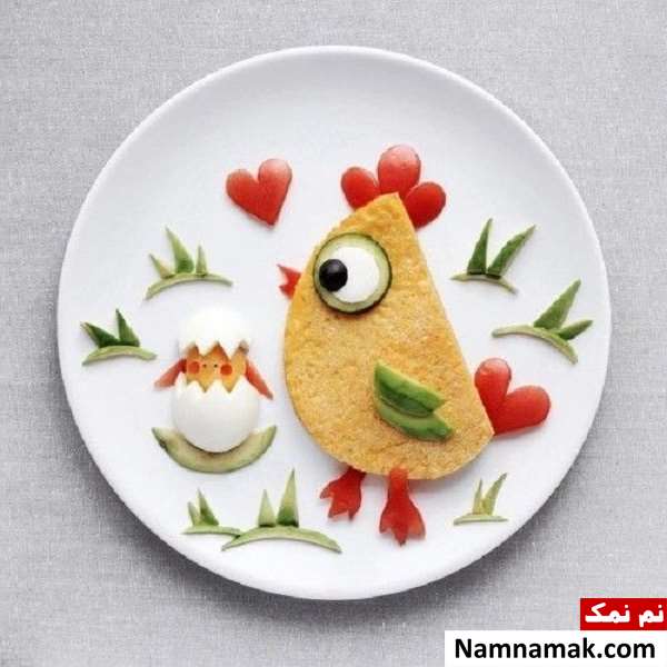 ایده های تزیین بشقاب غذای کودک دخترانه و پسرانه