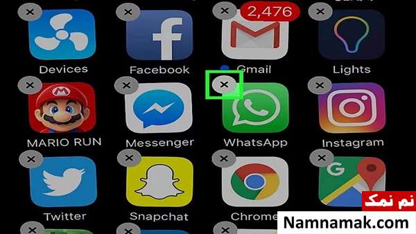 نحوه خروج از واتساپ در آیفون و گوشی های اپل