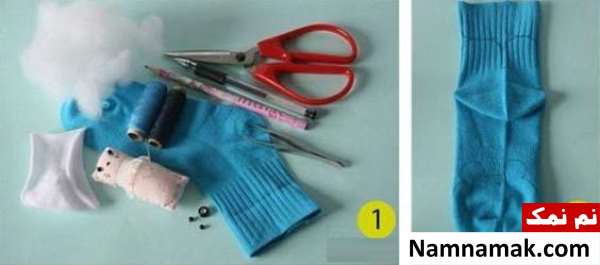 ساخت عروسک حیوانات با جوراب ساخت عروسک حیوانات با جوراب