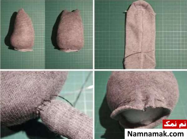 ساخت عروسک حیوانات با جوراب ساخت عروسک حیوانات با جوراب