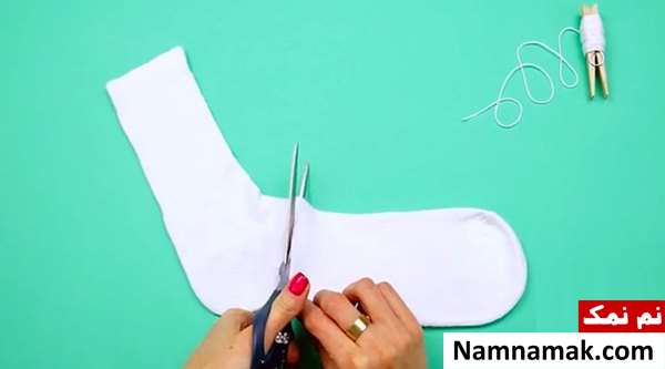 ساخت عروسک با جوراب و برنج