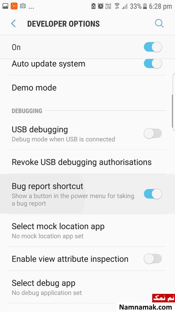 Developer Options