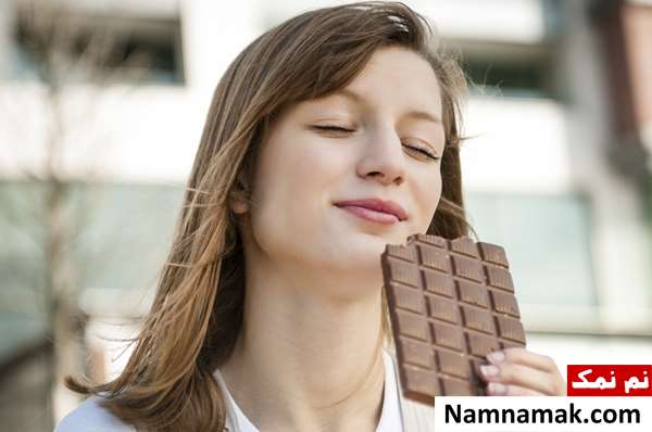 شکلات تلخ برای چاقی صورت