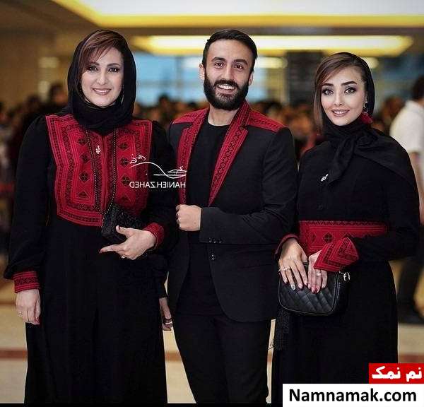 عروس فاطمه گودرزی فاطمه گودرزی در کنار پسر و عروسش