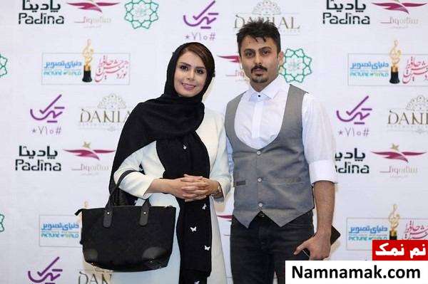 نجمه جودکی و همسرش نجمه جودکی و همسرش در جشن حافظ 98