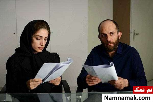 مینا ساداتی و بابک حمیدیان در فیلم کوتاه نقش