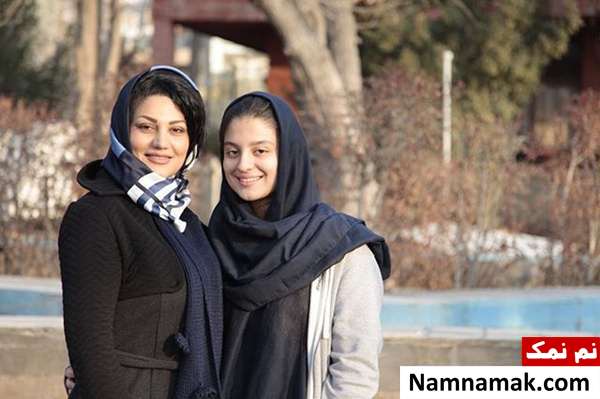 آرزو رضایی و دخترش عسل