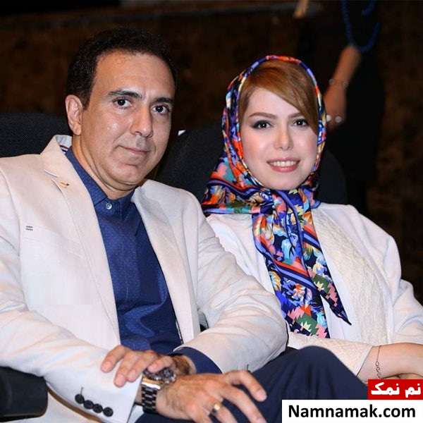 مزدک میرزایی و همسرش