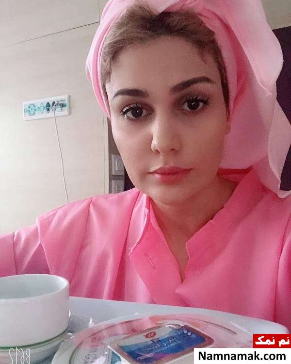 رز رضوی رز رضوی در بیمارستان بعد از جراحی کلیه