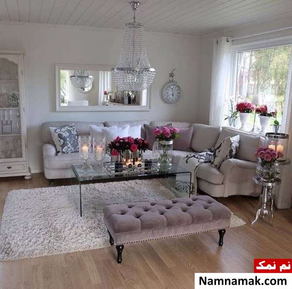 دکوراسیون پذیرایی ال شکل