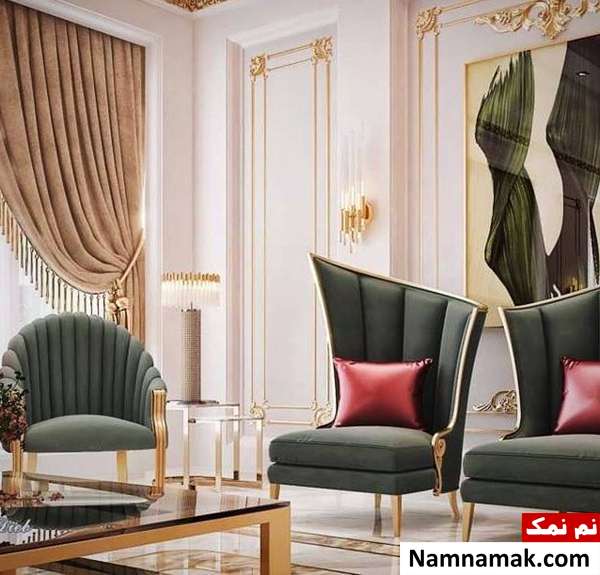 ترکیب رنگ طلایی در دکوراسیون