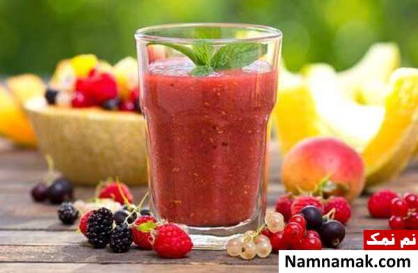 اسموتی میوه اسموتی با میوه های چربی سوز