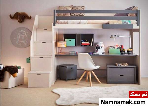 سرویس خواب نوجوان برای اتاق کوچک