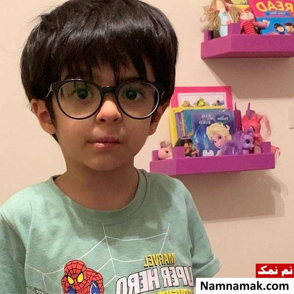 عکس خانوادگی مجید صالحی با همسر و فرزندانش عکس جدید آروین پسر مجید صالحی
