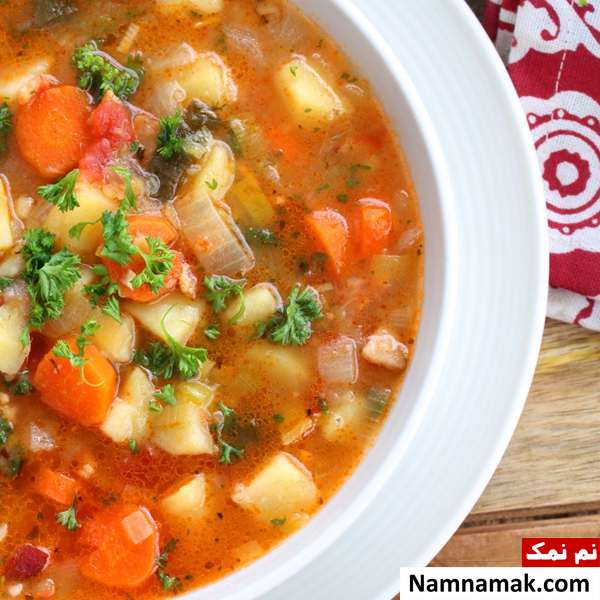 طرز تهیه سوپ زمینی