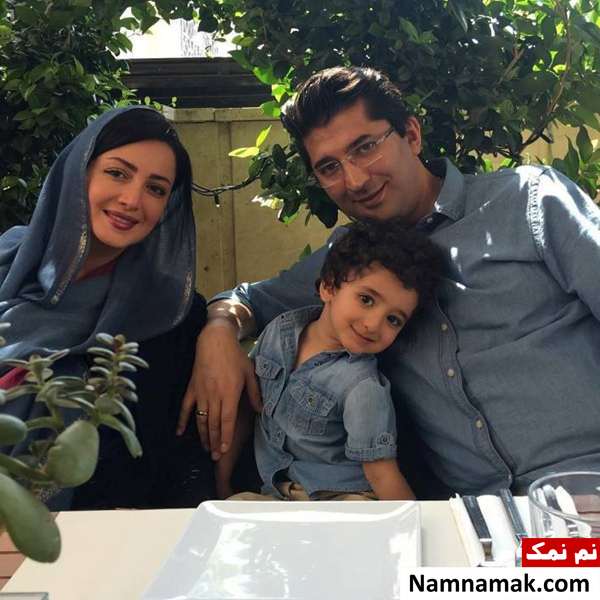 شیلا خداداد در کنار همسر و پسرش خانواده شیلا خداداد