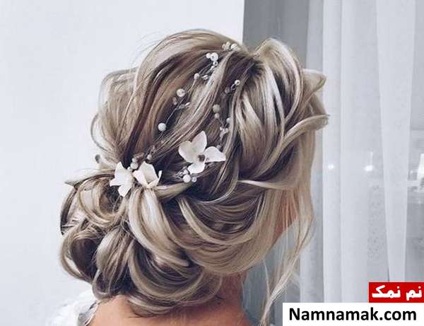 مدل شینیون جدید با اکسسوری شیک