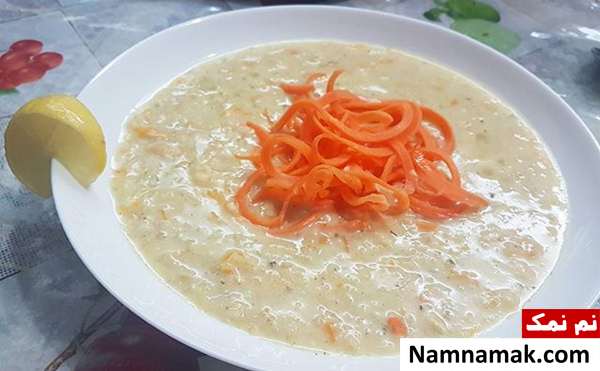 طرز تهیه سوپ جو با سس سفید