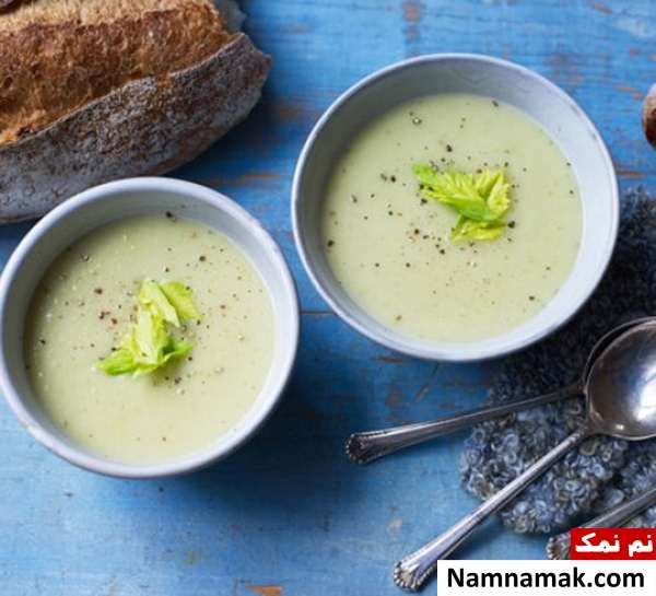 کرم سوپ کرفس طرز تهیه کرم سوپ کرفس