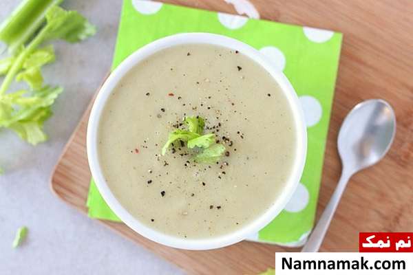 طرز تهیه سوپ کرم سوپ کرفس