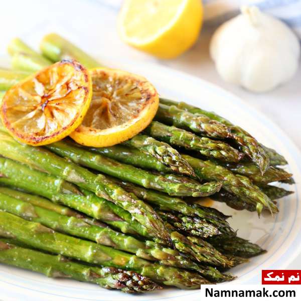 نحوه درست کردن مارچوبه کبابی با سیر