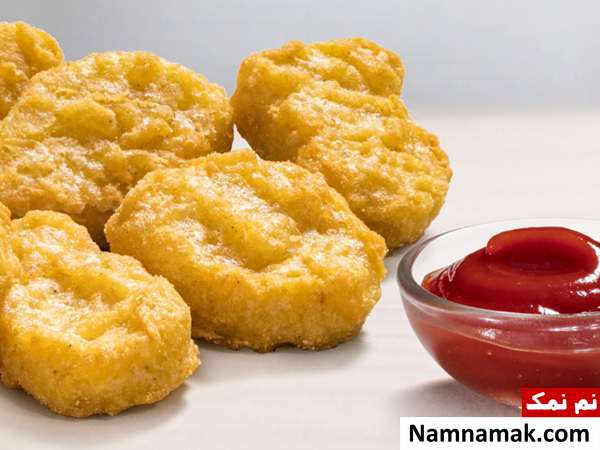 طرز تهیه ناگت بادمجان پفکی غذای ساده و خوشمزه ناگت بادمجان پفکی