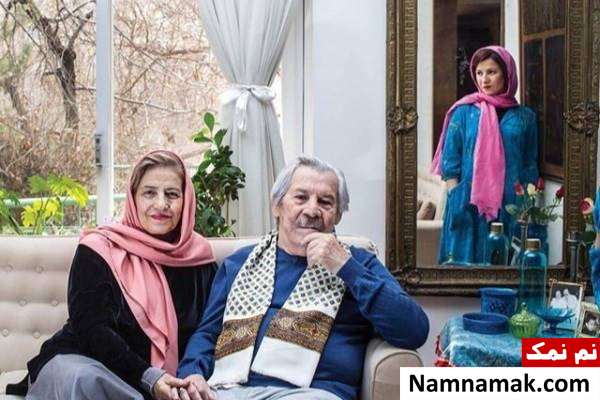 داوود رشیدی در کنار همسر و دخترش لیلی
