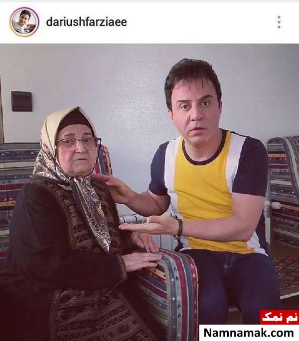 عمو پورنگ عمو پورنگ در کنار مادرش
