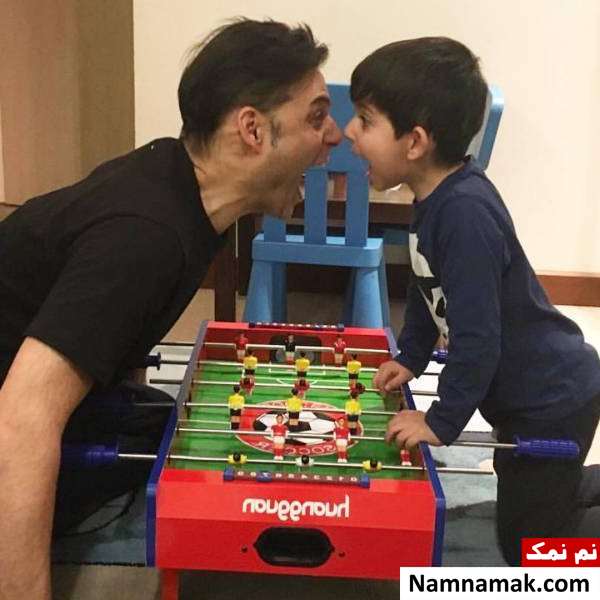 پیمان معادی و پسرش بازی پیمان معادی و پسرش رایان