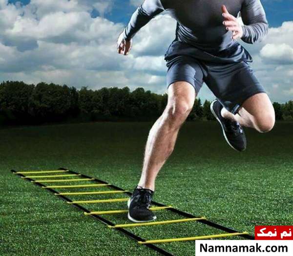 نردبان چابکی برای بدنسازی فوتبالیست ها