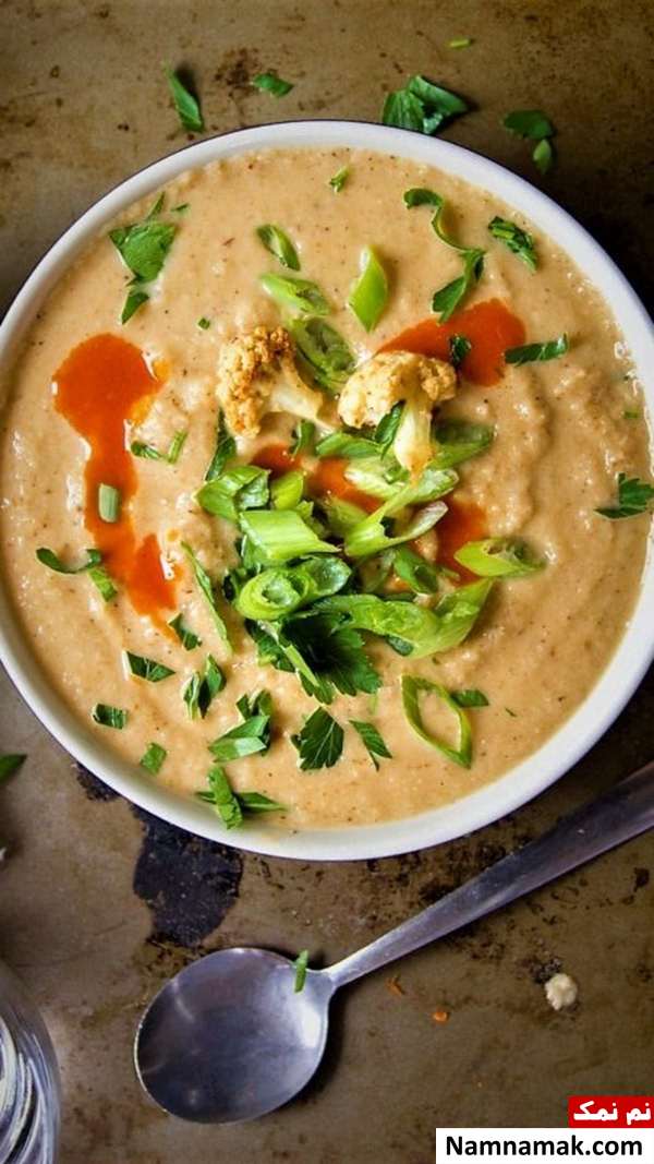 طرز تهیه سوپ گل کلم فرانسوی سوپ گل کلم فرانسوی