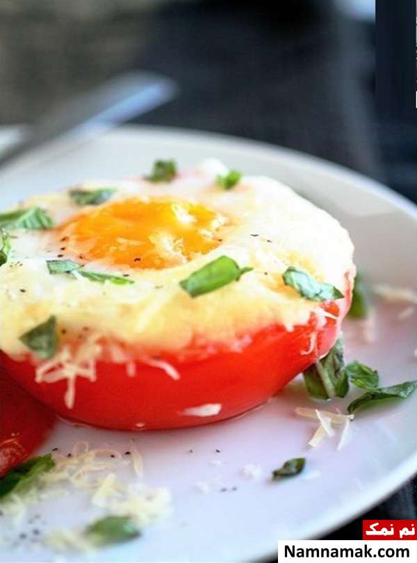 نیمرو در گوجه فرنگی