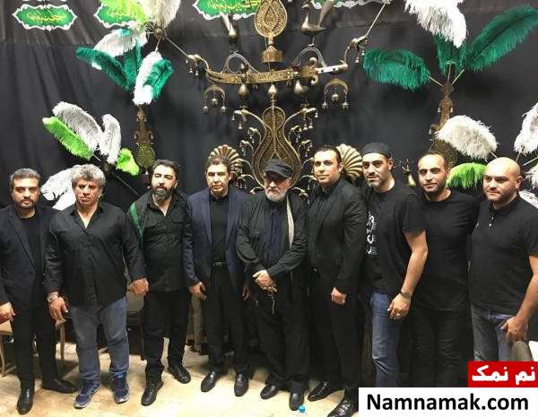 داریوش ارجمند و پسرش داریوش ارجمند و پسرش در مراسم عزاداری محرم