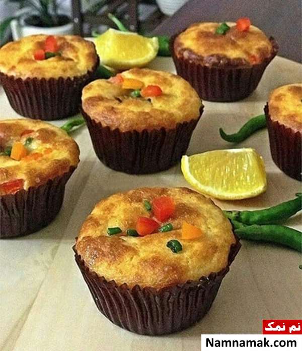 طرز تهیه کاپ کیک پیتزا با گوشت