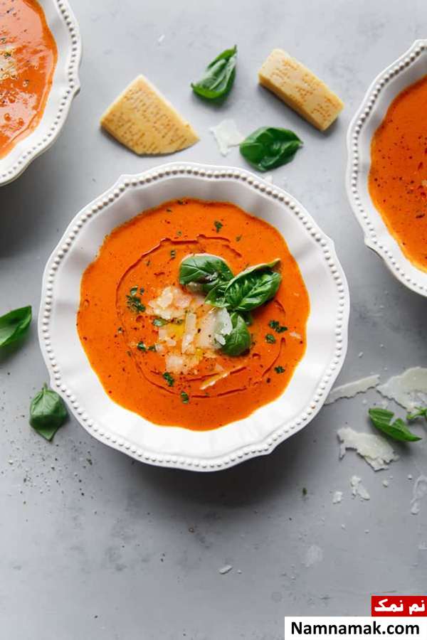 سوپ گوجه فرنگی طرز تهیه سوپ گوجه فرنگی