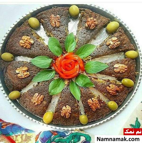 کوکو گردو و گوشت