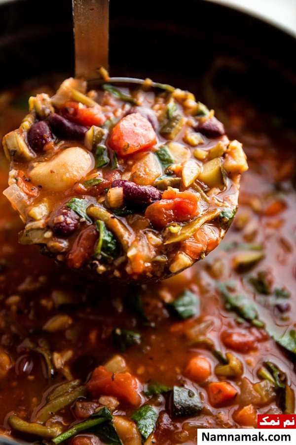 سوپ مینسترون (Minestrone Soup)