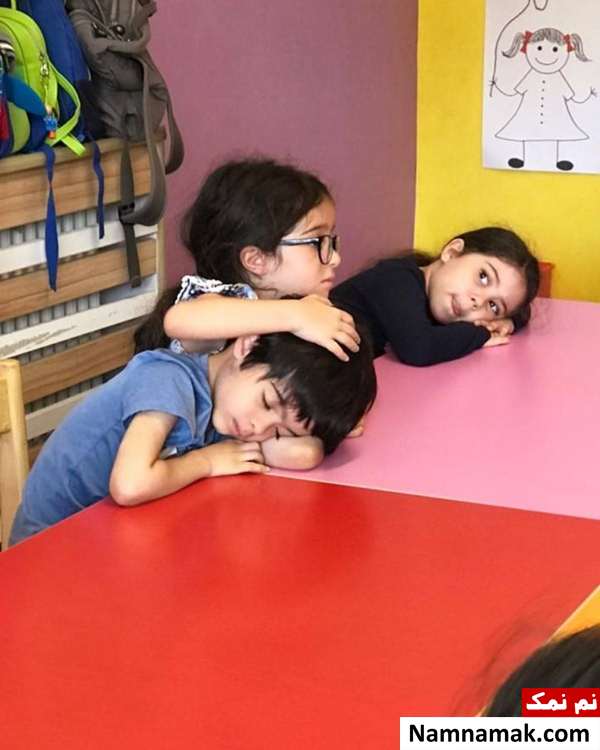 دختر و پسر مجید صالحی عکسی از حنا و آروین دختر و پسر مجید صالحی