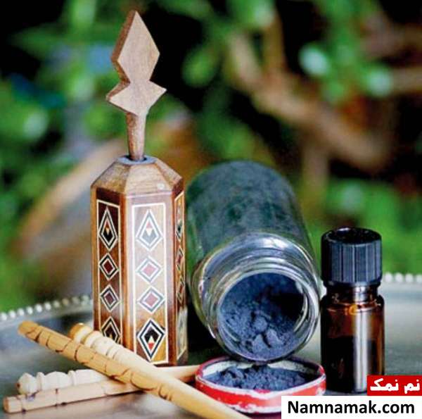 طرز تهیه سرمه چشم با قلم گاو