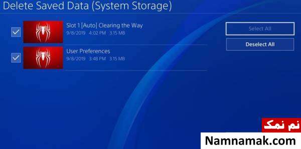 نحوه حذف بازی در کنسول ps4