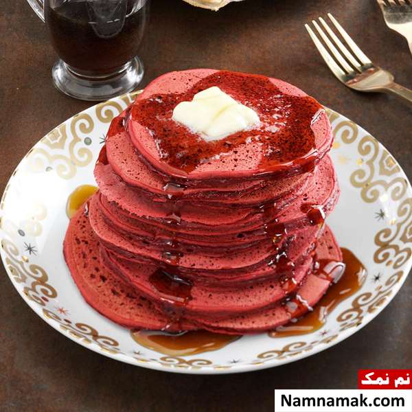 پنکیک مخملی سرخ
