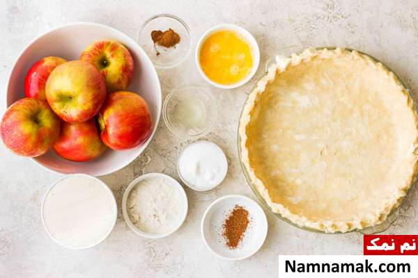 طرز تهیه پای سیب مرحله به مرحله
