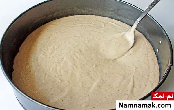 کیک سیب و دارچین و گردو و کشمش