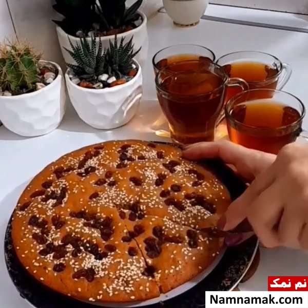کیک با شیره خرما بدون فر