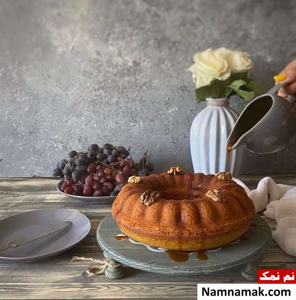 کیک شیره انگور بدون فر