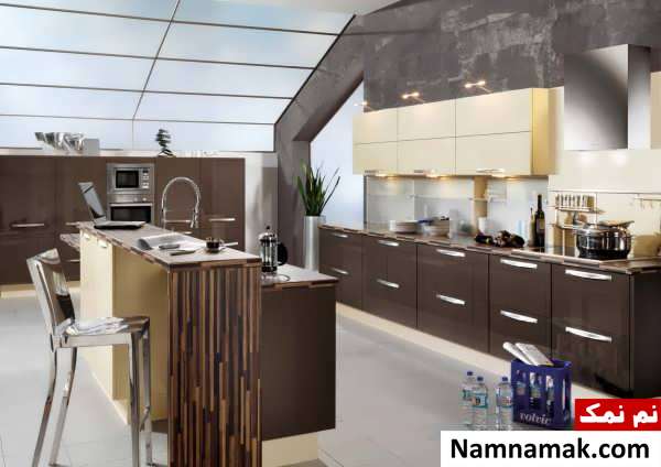 مدل کابینت هایگلاس برای آشپزخانه مدرن